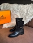 Hermes Дамски Черни Кожени Боти Хермес Код E819, снимка 2