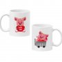 Комплект чаши за влюбени Love Pigs, снимка 1 - Романтични подаръци - 35738106