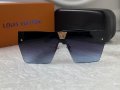 Louis Vuitton 2023 висок клас мъжки слънчеви очила маска, снимка 5