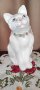 Порцеланова котка, снимка 1 - Статуетки - 42213161