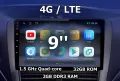 9" 2-DIN, 4G/LTE, QLED универсална мултимедия с Android 12, 2/32GB, CarPlay, AndroidAuto, RDS, снимка 1