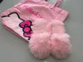 Комплект чанта Hello Kitty и пухкави пантофи, снимка 1