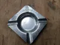 Стар метален пепелник от неръждавейка с маркировки, снимка 4