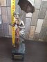 Бронзова Скулптура във Сребърно Покритие-Дамата със Чадъра 19 Век Испания 31 см Височина , снимка 13