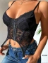 Два модела Черно Дантелено Бюстие Корсет , снимка 2