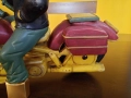 Стара Масивна СТАТУЕТКА РЪЧНО ИЗРАБОТЕНА на Моторист с Мотор Harley Davidson ВНОС от Англия, снимка 8
