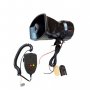 Сирена, Високоговорител,Мегафон, Универсална 3 тона, 12V, 125dB, 50W, черен, снимка 1
