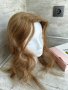 Дамско тупе 💯 естествена човешка коса лешник , снимка 2