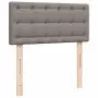 vidaXL Османска легло с матрак, таупе, 90x200 см, плат, снимка 9