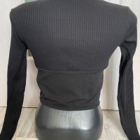 Къса блуза Zara Зара, снимка 4 - Блузи с дълъг ръкав и пуловери - 39805959