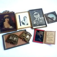 Лот Стара малка картина и фоторамки със снимки, снимка 12 - Антикварни и старинни предмети - 42672453