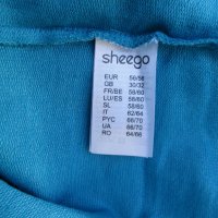 7XL Нова синя блуза Sheego  голи рамене, снимка 8 - Блузи с дълъг ръкав и пуловери - 38710588