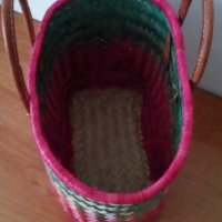 Кошница чанта плетена, снимка 2 - Чанти - 36752370