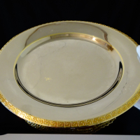 Посребрена чиния Версаче,позлата. , снимка 3 - Чинии - 36213375