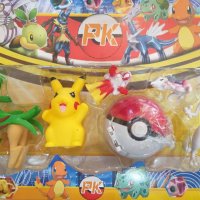 Комплект с фигурки на Покемон, Пикачу (Pokemon, Pikachu), снимка 1 - Фигурки - 41455889