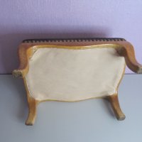 стар дървен стол за релакс-табуретка за подагра, снимка 5 - Антикварни и старинни предмети - 40649398