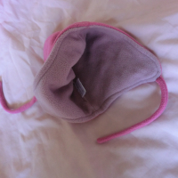 Цикламена поларена шапка, снимка 3 - Шапки, шалове и ръкавици - 36444188