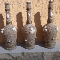 Пясъчни бутилки., снимка 3 - Декорация за дома - 34043484
