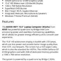 ASUS A55VD / i7 3610QM / Nvidia 610M 2GB/  На части , снимка 8 - Части за лаптопи - 41818689