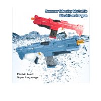 Водна пушка Mercado Trade, За деца и възрастни, Бърза стрелба, Червен, снимка 2 - Електрически играчки - 41335283