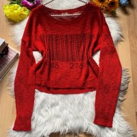 Кроп пуловер, снимка 1 - Блузи с дълъг ръкав и пуловери - 34090309