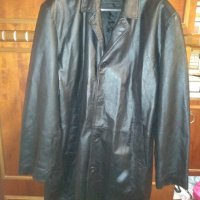 Mанто/палто/ от естествена кожа марка JCC The leather company XL, снимка 2 - Палта - 41490910