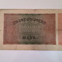 Германия 20000 марки 1923 година г34, снимка 2 - Нумизматика и бонистика - 42571115