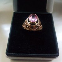 Съветски златен пръстен ажур 583, снимка 3 - Пръстени - 41831386