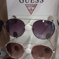 Кафяви слънчеви очила Guess Кръгли Бели рамки, снимка 5 - Слънчеви и диоптрични очила - 44201754