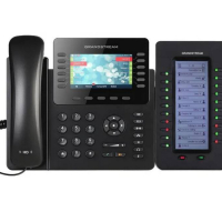 Grandstream GXP2170 + extension module SIP IP phone, снимка 1 - Стационарни телефони и факсове - 44615851