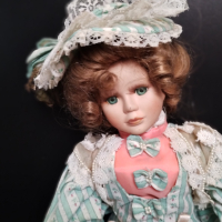Стара Порцеланова кукла 50см, снимка 14 - Колекции - 44601958