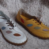 Обувки, естествена кожа, три цвята, код 352/ББ1/65, снимка 1 - Дамски ежедневни обувки - 40440126