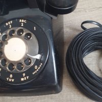 Стар телефон с шайба, снимка 5 - Антикварни и старинни предмети - 41905890