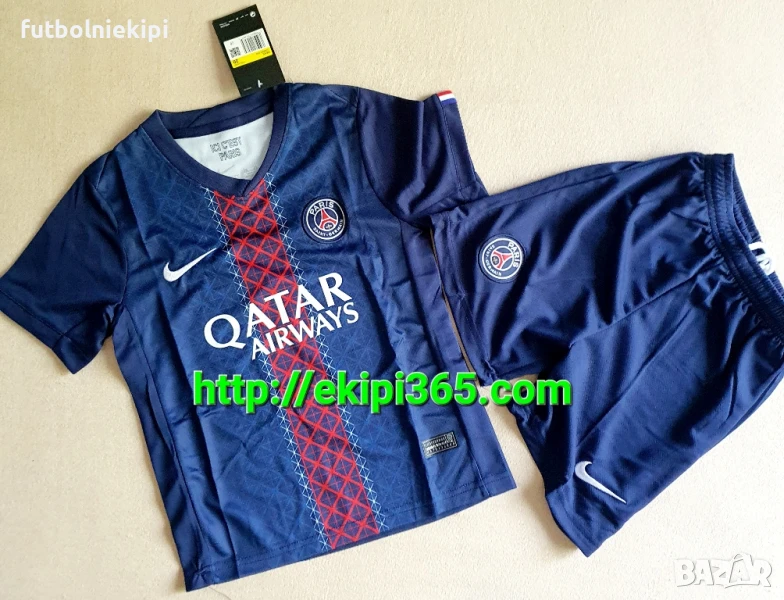 PSG титулярен детски футболен екип 2025/26, снимка 1
