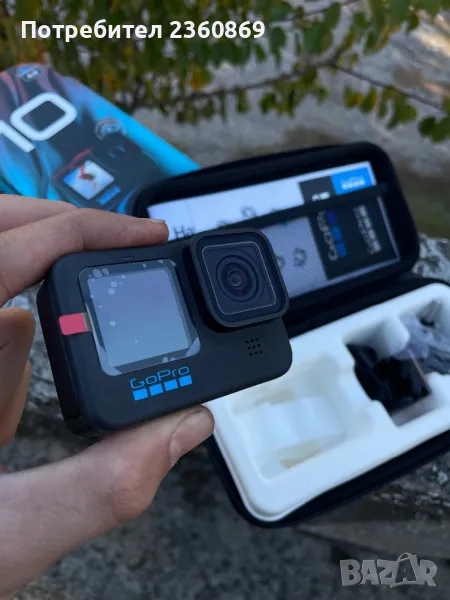 GoPro Hero 10 + Ендуро батерия + Sd карта + много аксесоари, снимка 1