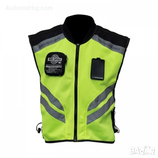 Светлоотразителна жилетка Automat, За мотористи и велосипедисти, снимка 1