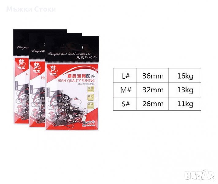 Вирбели с карабинка 10 бр. в пакет, снимка 1