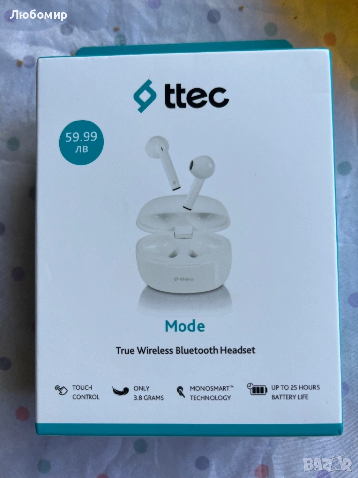 Слушалки Безжични Bluetooth - нови, снимка 1