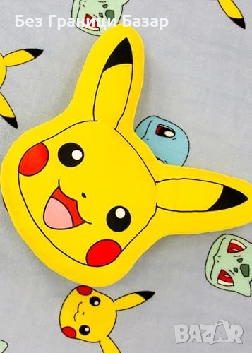 Новa Официална Pokémon възглавница Пикачу – мека и пухкава декоративна, снимка 1