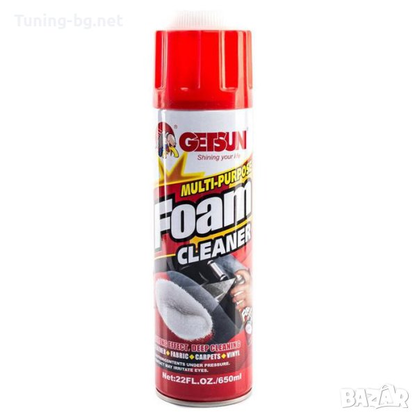 Спрей за почистване на тапицерия "FOAM CLEANER"-650ml, снимка 1