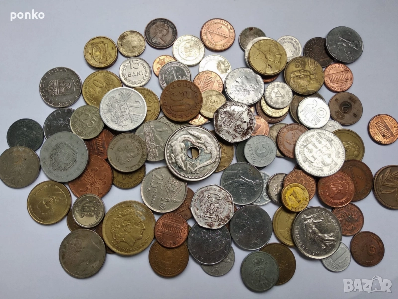 100бр чужди монети, снимка 1