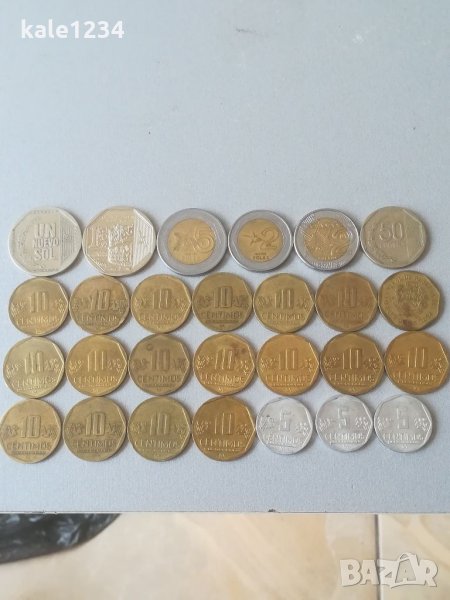Монети Перу. Peru. Колекция монети. Лот. Монета. Centimos. UN Nuevo sol. Soles. , снимка 1