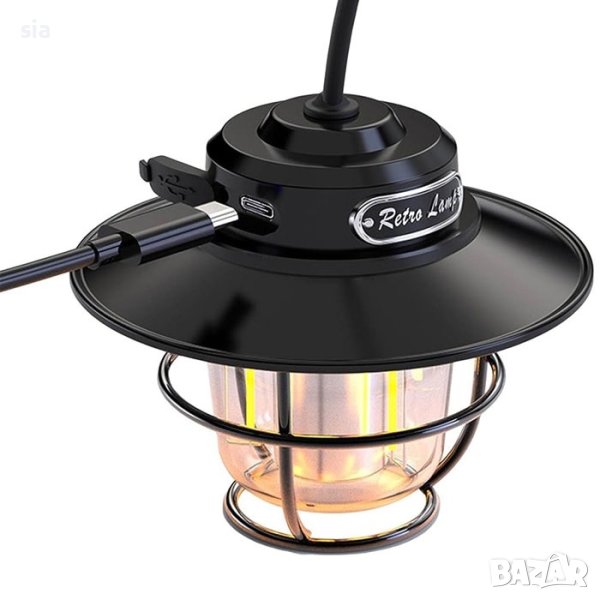 Лампа за къмпинг, 12V с кабел за зареждане, снимка 1