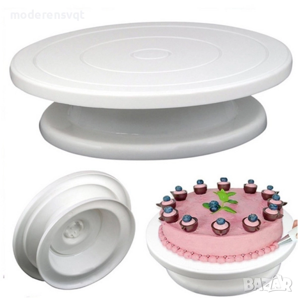 Въртяща се стойка за торта поставка за декориране, снимка 1