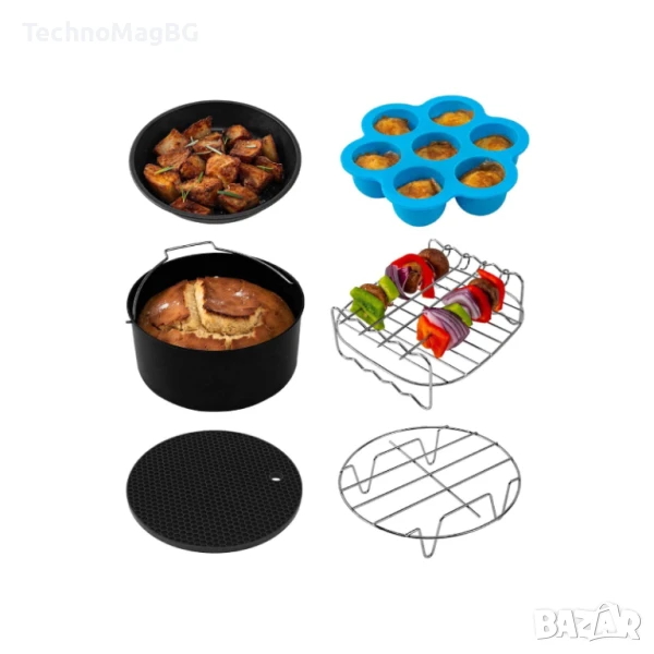 Многофункционален 6-частен комплект за Cosori 3.5 L Air Fryer, снимка 1