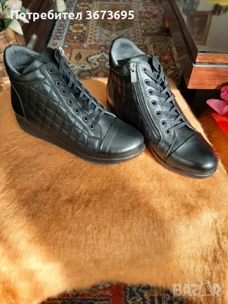 Зимни кожени обувки , снимка 1