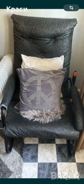 Кожено кресло, стол, снимка 1