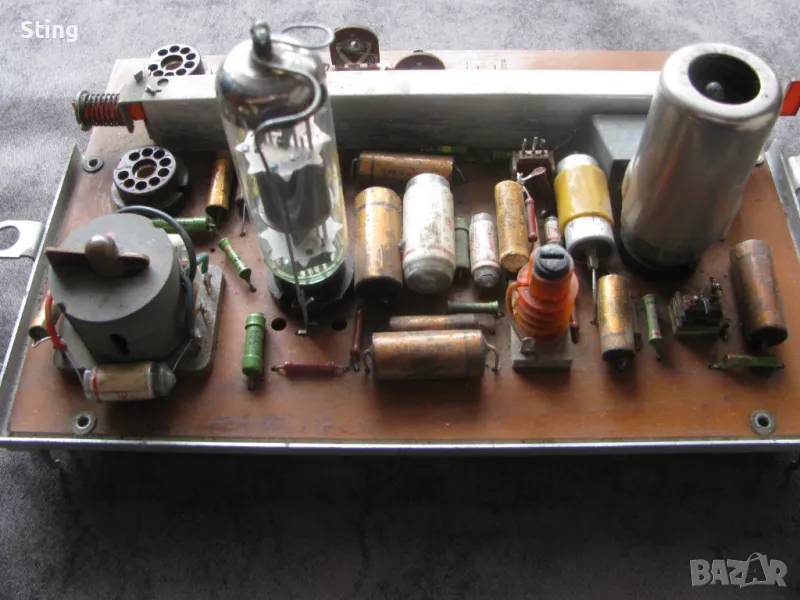 Платка Лампов Усилвател от RFT BG23 - 2 Лампов Магнетофон 1961год, снимка 1