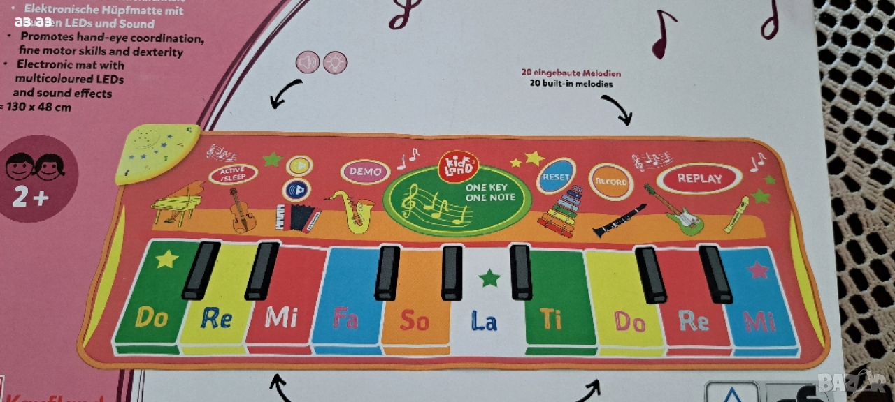 Музикална и танцова постелка/музикално килимче, снимка 1