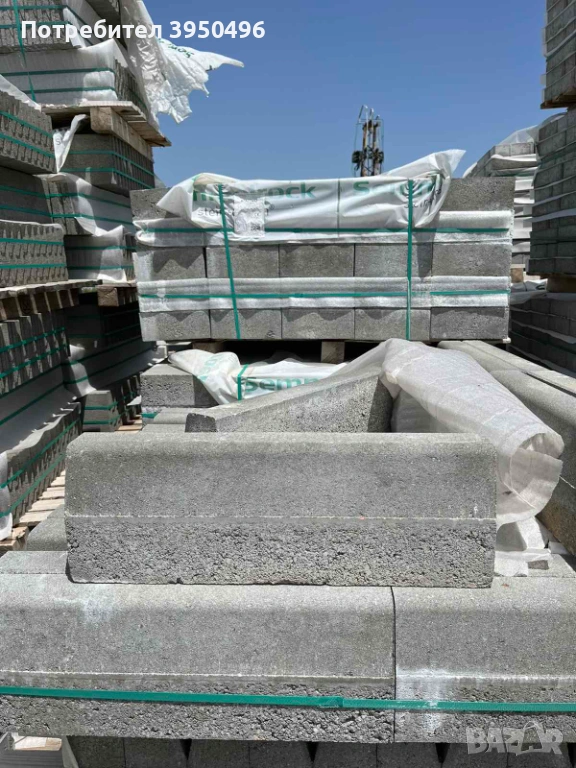 Градински бордюр 8/16/50см, цвят сив - #Semmelrock, снимка 1